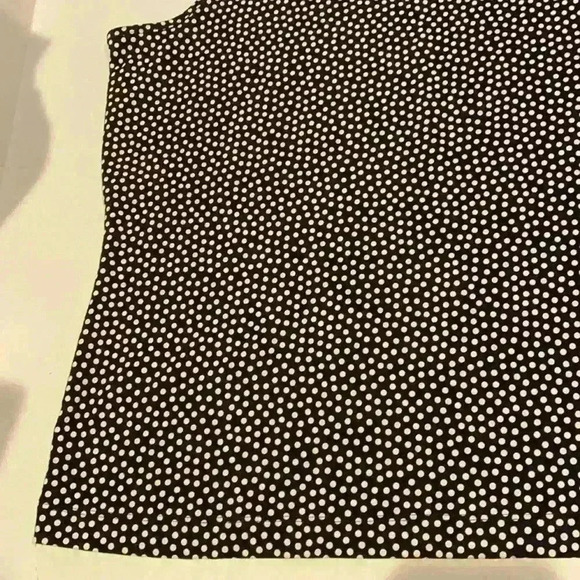 Land’s End Polka Dot tank top black and white L/P - Picture 5 of 10